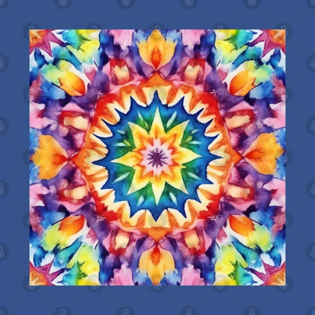 Kaleidoscope mandala pattern, tie dye by craftydesigns