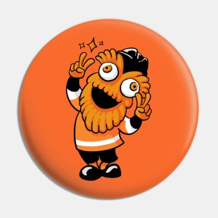 Kawaii Orange Mascot Pin