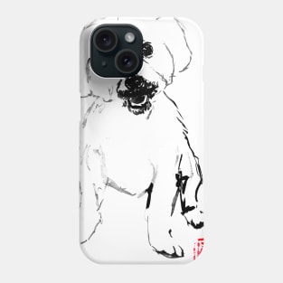 small white dog Phone Case