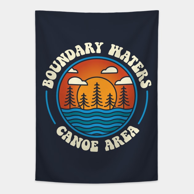 Boundary Waters Canoe Area BWCA Minnestoa Tapestry by Huhnerdieb Apparel