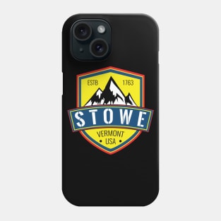 Skiing Stowe Vermont Phone Case