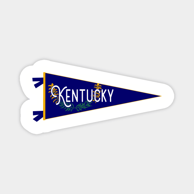 Kentucky Flag Pennant Magnet by zsonn