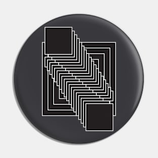 square morph op art design Pin