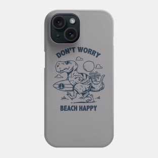 Beach Happy monochrome Phone Case