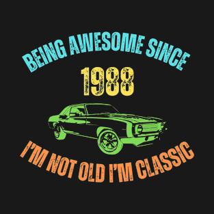 Funny original present for birthday Vintage 1988 Birthday T-Shirt