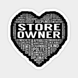 Store Owner Heart Magnet
