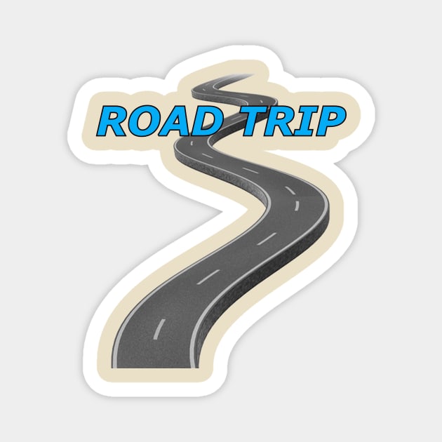 Road Trip Curves Magnet by Kleiertees