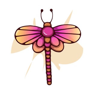 Cute cartoon colorful dragonfly T-Shirt