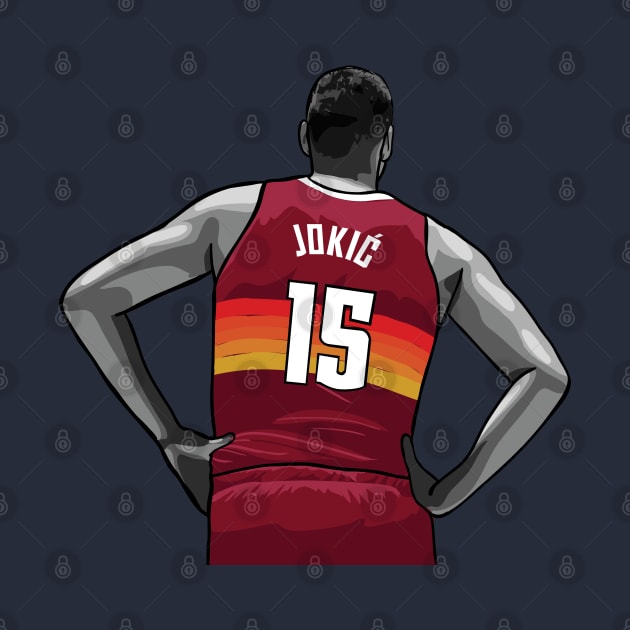 Nikola Jokic Vector Back by qiangdade