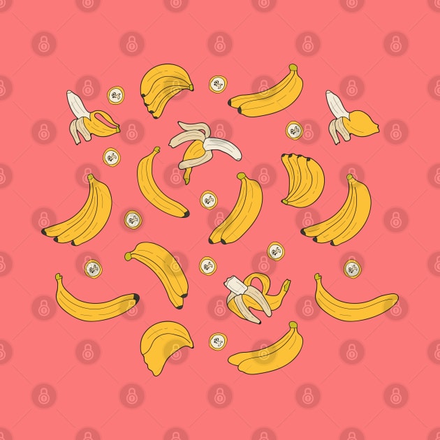 Bananas Seamless Pattern: Cute Personlized Gift Idea For Men Or Women by ForYouByAG