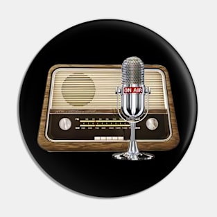 Radio On Air - Vintage Pin