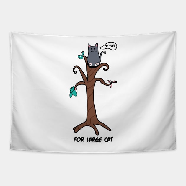 Cat Tree For Large Cat Tapestry by EpicMums