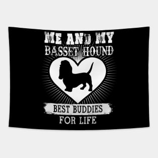 Me And My Basset Hound Best Buddies For Life Tapestry
