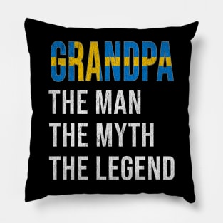 Grand Father Swede Grandpa The Man The Myth The Legend - Gift for Swede Dad With Roots From  Sweden Pillow