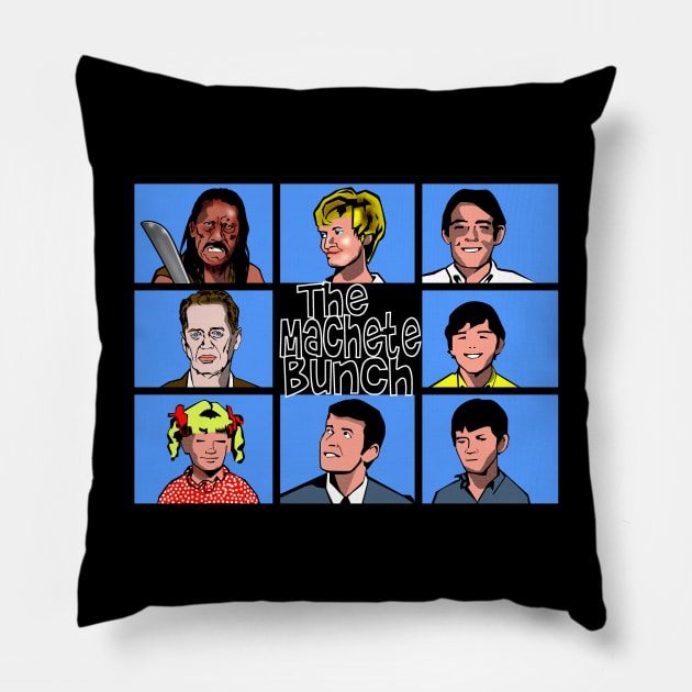 Machete Bunch Pillow by sinistergrynn