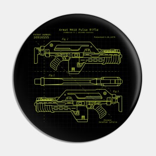 Pulse Rifle Aliens BluePrint Ripley Pin