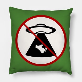 Abduction Free Zone: Protecting Our Bovine Friends Pillow