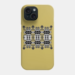 Symmetrical African Modern Mudcloth Pattern Phone Case