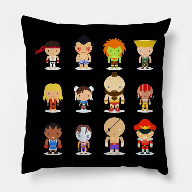 Street Fighter - The world warrior Pillow by raidan1280