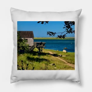 Orleans, MA, overlooking beautiful Nauset Harbor and the beach beyond Pillow