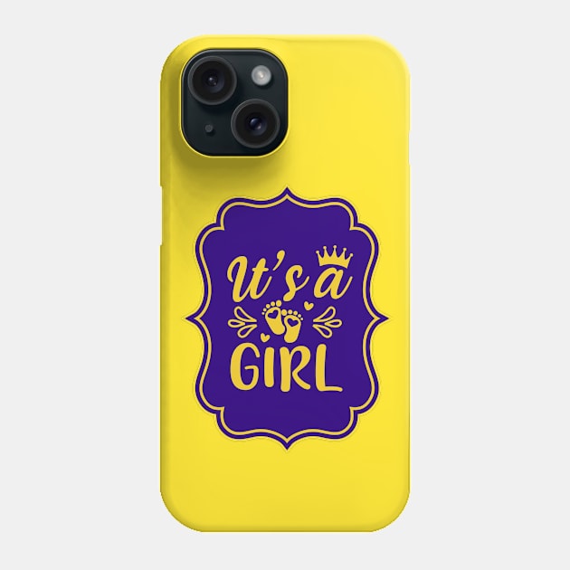 It's A Girl | Cute Kid's Phone Case by KidsKingdom