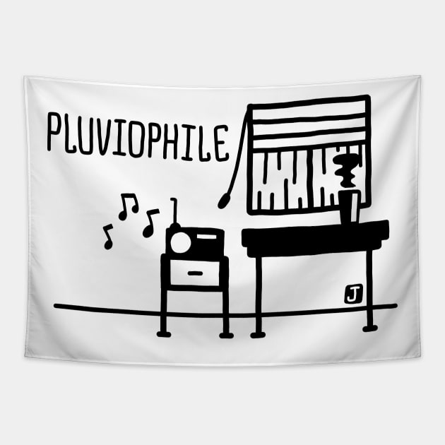 Pluviophile - Rain Lover Tapestry by Ynormal