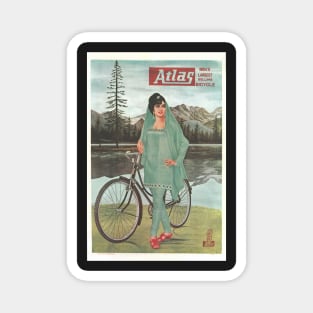 Atlas Bicycles - Vintage Bicycle Poster from 1971 Magnet