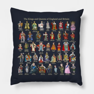 The Kings and Queens of England and Britain Pillow