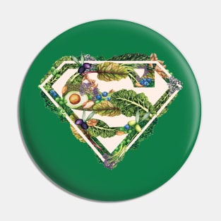 Super Powered By Plants Pin