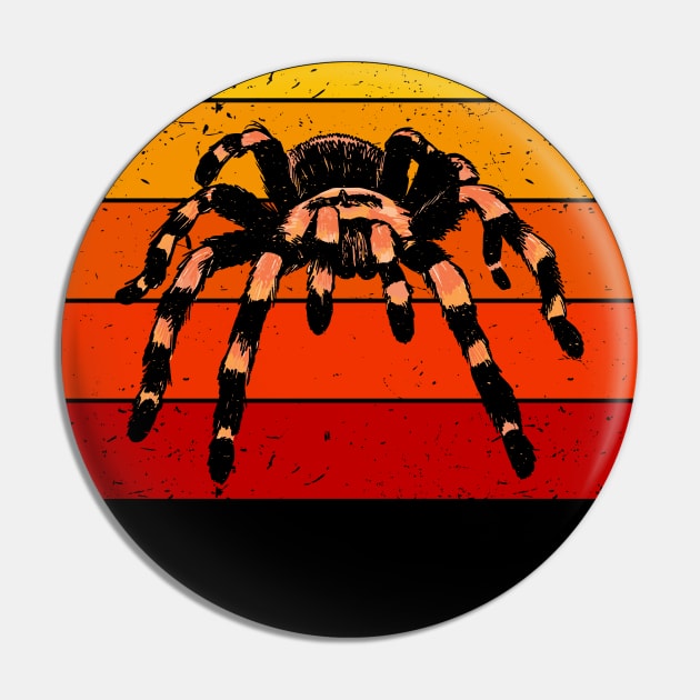 Vintage Retro Sunset Halloween Spider II