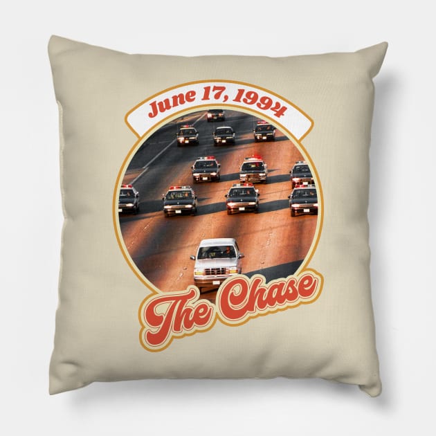 Retro The Chase OJ 1994 Infamy Design Pillow by darklordpug