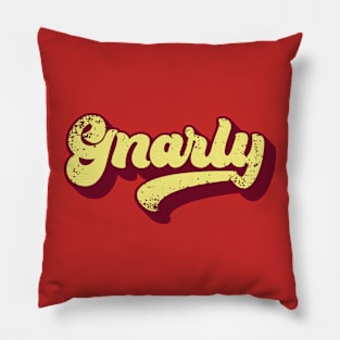 Gnarly Retro 70s Surf Pillow