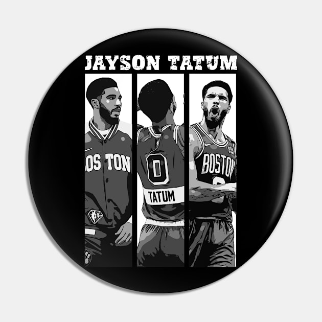 Jayson Tatum Basketball Pin by Playful Creatives