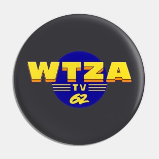 WTZA TV 62 (logo only) old Hudson Valley Television station Pin