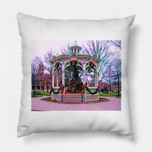 Town Square - Gazebo - Christmas Tree Pillow