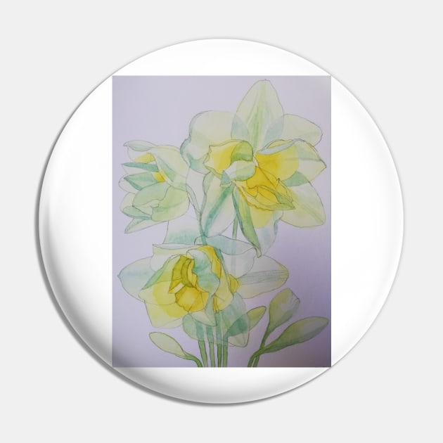 Daffodils in the sun watercolor painting Pin by esvb