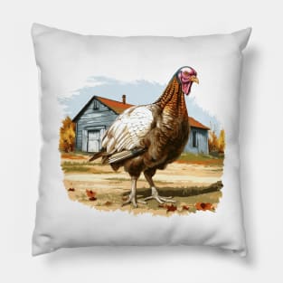 Farm Turkey Pillow