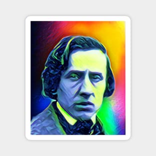 Frédéric Chopin Colourful Portrait | Frédéric Chopin Artwork 6 Magnet