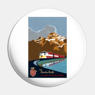 Vintage CP Rail Travel Poster Pin