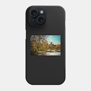 Winter at Caerphilly Castle Phone Case