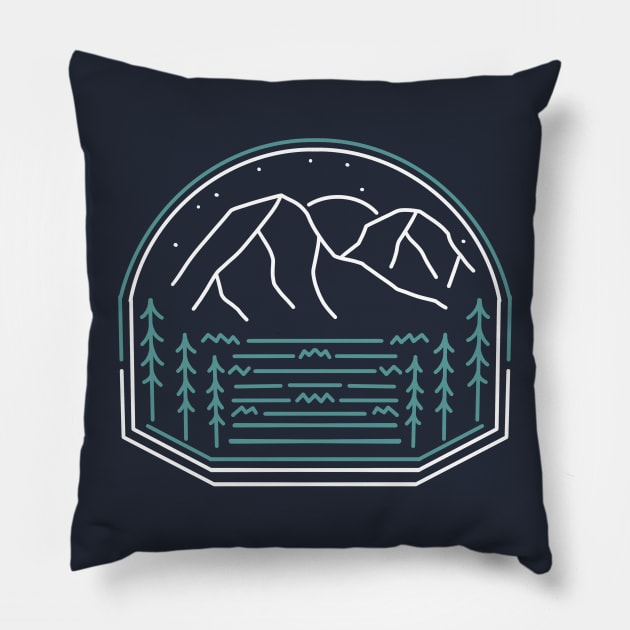 Dawn mountain Pillow by Myartstor 