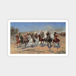 A Dash for Timber by Frederic Remington Magnet