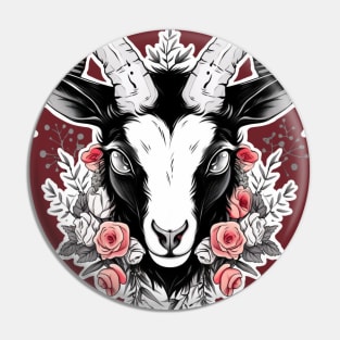 Gothic Cute Dark Goat Pin