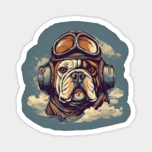 Aviator dog Magnet