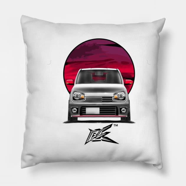 suzuki alto works white Pillow by naquash