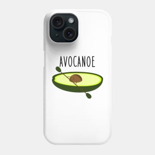 Canoe paddle boat Acocado Phone Case