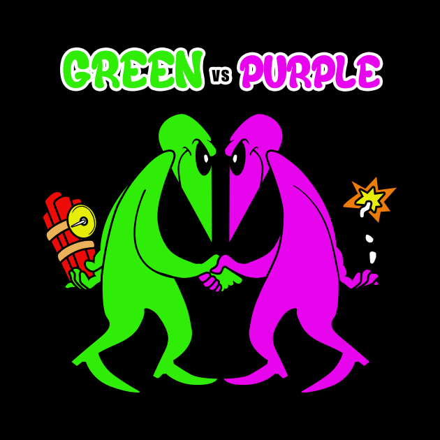 Green vs Purple by mikehalliday14