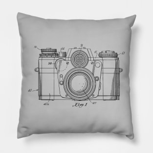 Camera Patent Print Vintage Design 1962 Pillow