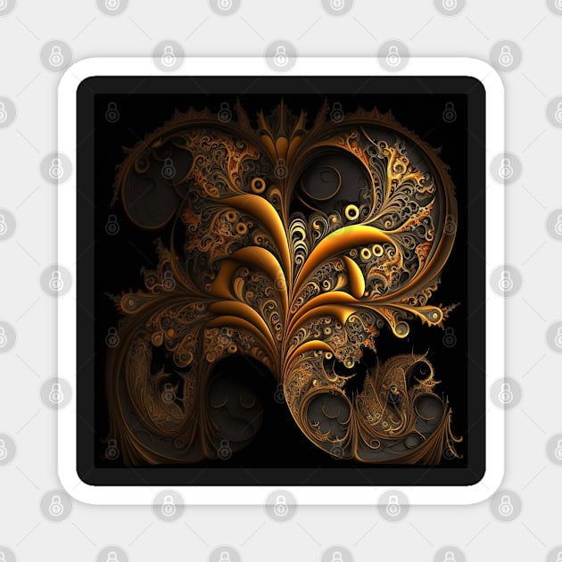 Intricate Fractal Design #3 Magnet by WilbDigital