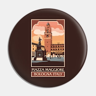 A Vintage Travel Art of Bologna - Italy Pin